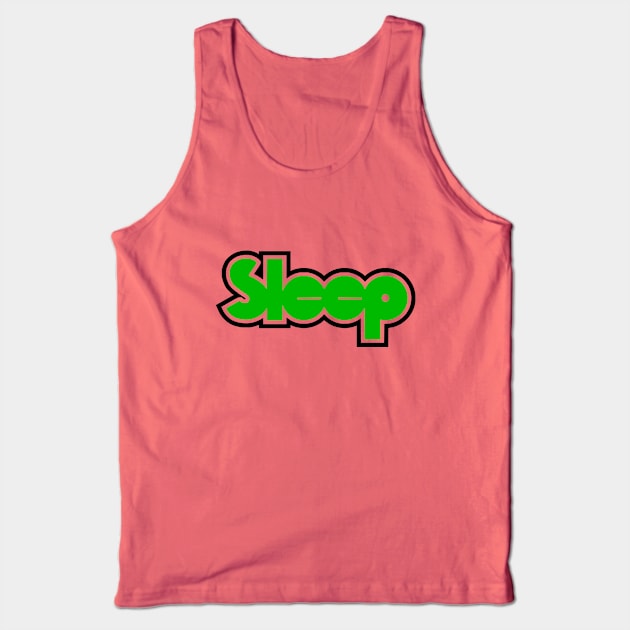 Sleep Band Tank Top by The Lisa Arts